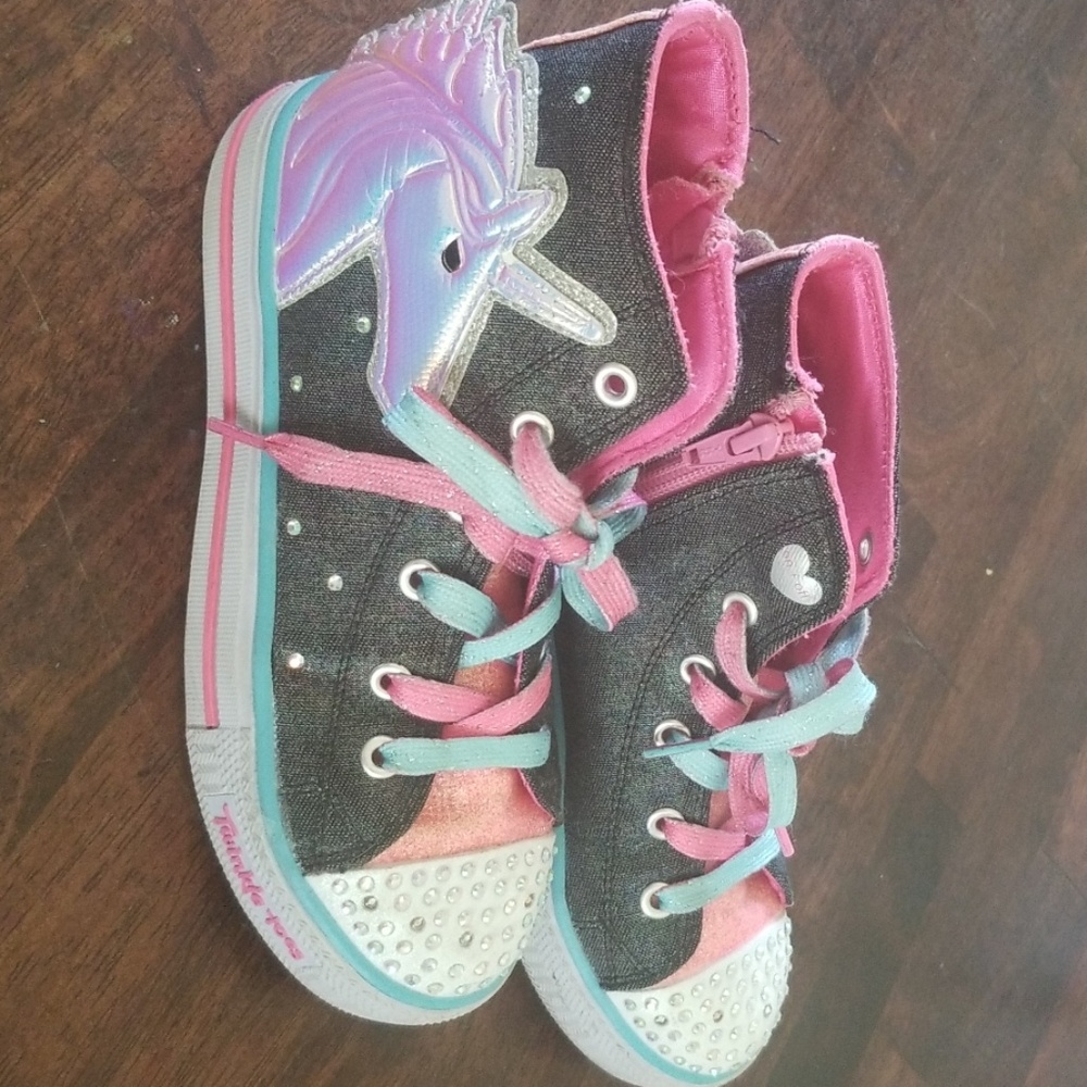 Skechers twinkle toes size youth girls 1.5